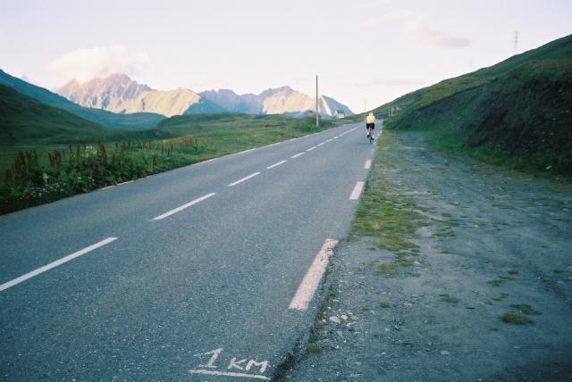 Der letzte Kilometer des Col de Petit St. Bernard.