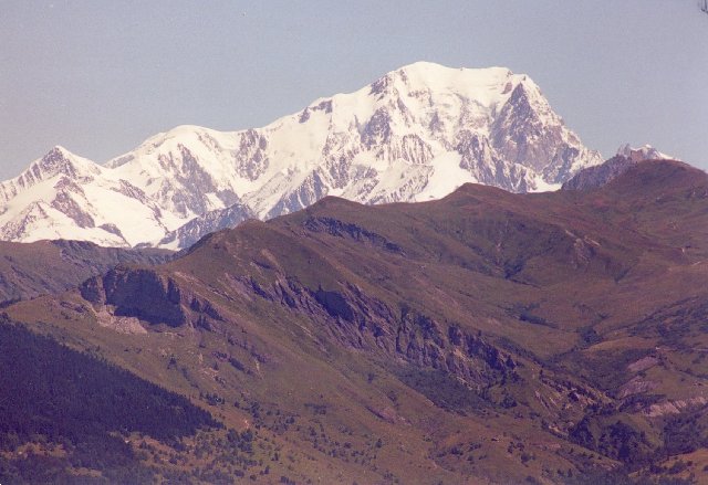 Der Mont Blanc, vom Madeleine aus gesehenSommertour 2000
