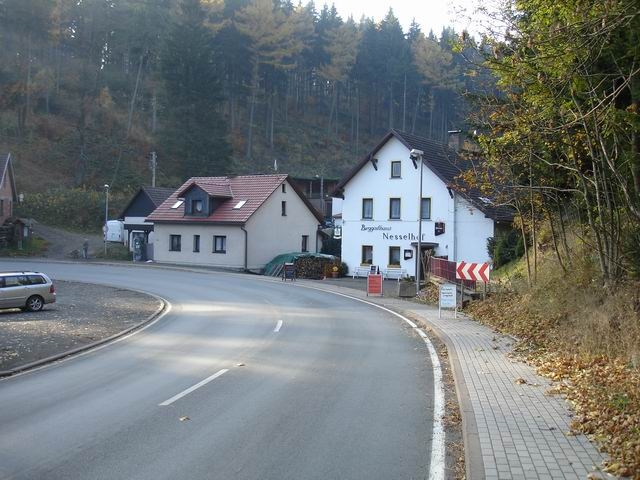 Das Berggasthaus Nesselhof auf der Südwestrampe.