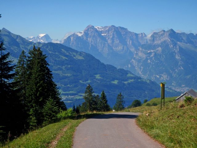 15 die prächtigen Berggestalten hinter Glarus.
