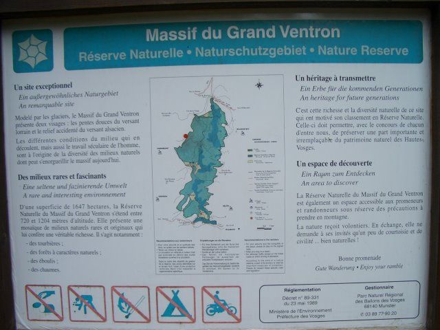 Westanfahrt - Info Naturschutzgebiet.