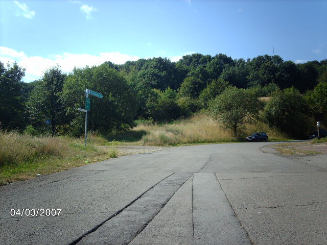 Südostanfahrt - Am Herzweg, Beginn der zweiten Rampe.
