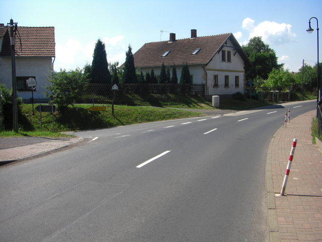 Startpunkt der Westauffahrt in Etterwinden.