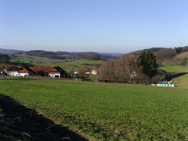 Blick über das Kainsbachtal.