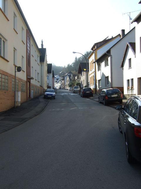 Unterer Streckenabschnitt kurz vor dem Ortsausgang aus Friesdorf