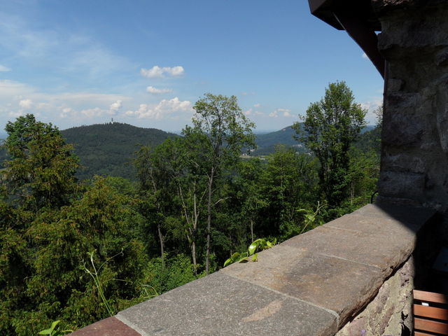 Ausblick von der Terrasse des Restaurants