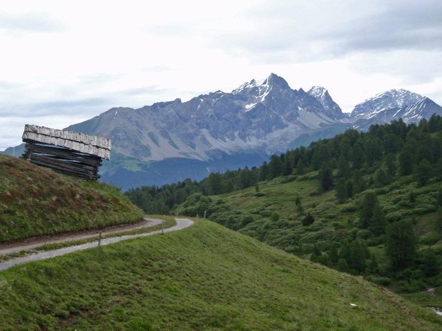 Alp Foppa(2004m) der kurze Schotterweg ganz oben, 20.6.11.