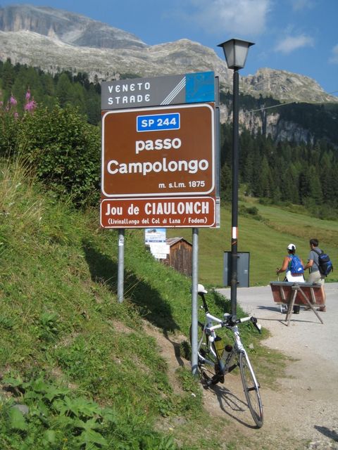 Zweiter Pass des Tages, Passo Campolongo