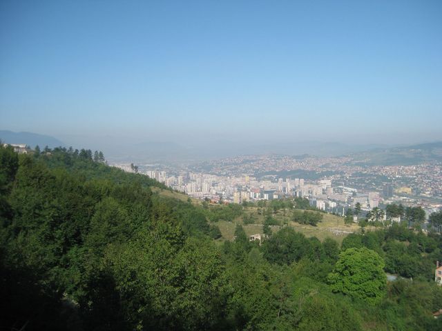 Blick frei auf Sarajewo