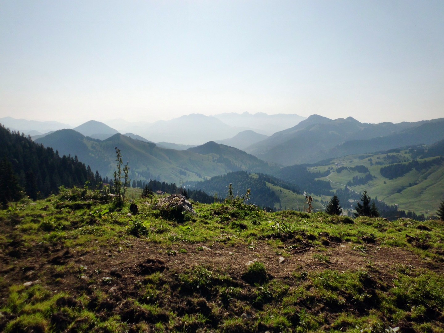Ein letzter Blick über die schöne Alpenwelt