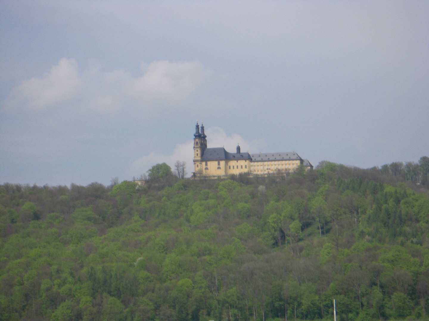 Das Kloster Banz hoch über dem Obermain