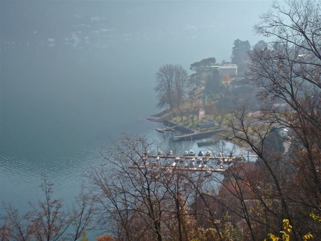 Start der Ostauffahrt in Brusimpiano am Lago di Lugano.
