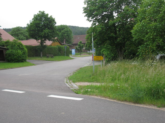 Abzweig in Rottendorf