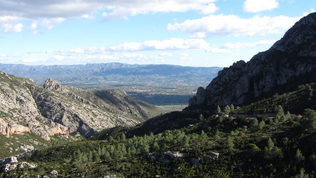Rückblick auf die Serra del Boix.