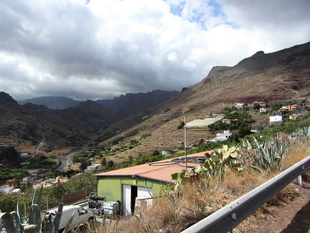 Ostanfahrt: Blick in den Barranco de la Villa.