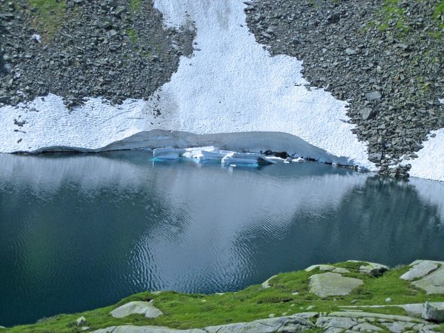 Gletscherschönheit Anfang Juli nach einem langen Tessiner Winter