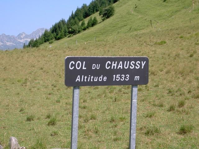 Passhöhe des Col de Chaussy.