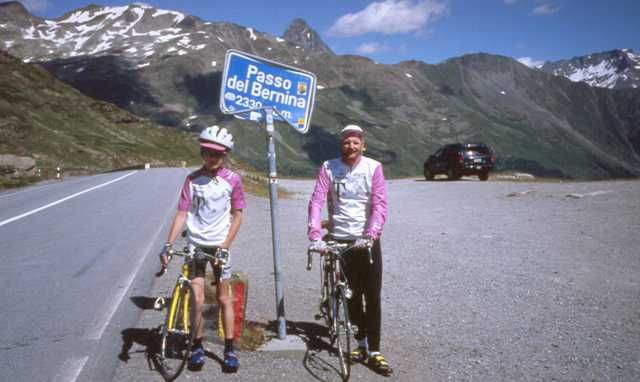 Nach über 30 km und ca. 1900 Hm auf dem Berninapass.