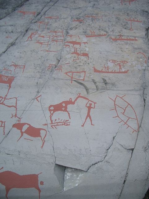 Steinzeit Graffiti.