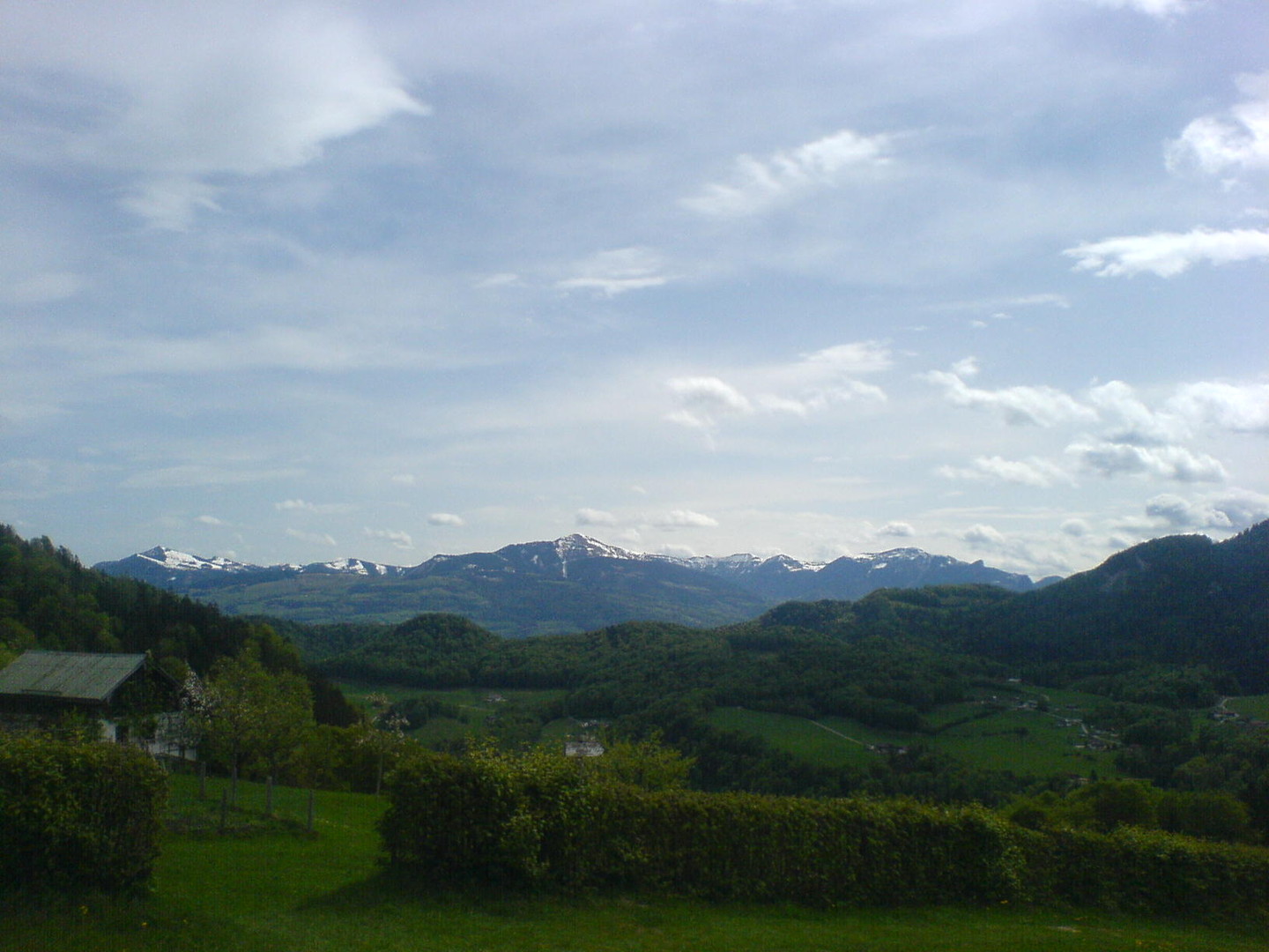 Blick vom Ettenberg auf die umliegenden Berge