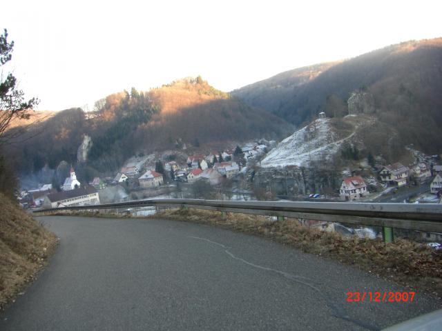 Ausblick über Seeburg bei der Südauffahrt.