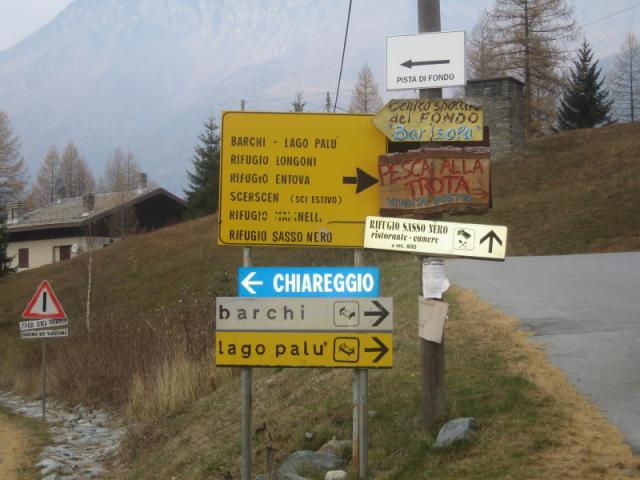 Abzweig Alpe Entova.
