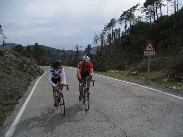 Der Übergang zum Val Graveglia.
(März 2009)
