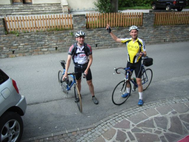 Ulrich und Daniel kommen von der Kaunertaler Gletscherstraße zurück.