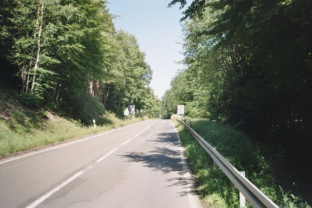 Westanfahrt - Ende des steilen Abschnitts.