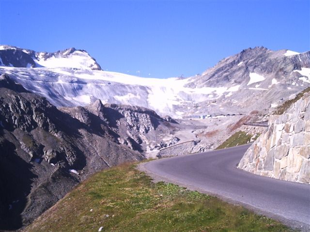 Blick auf den Rettenbachferner Gletscher.