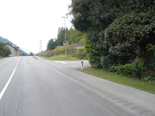 Abzweigung in Thal Römerweg.