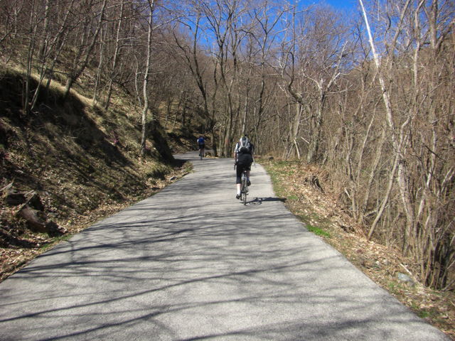In der Auffahrt zum Passo della Forcella.