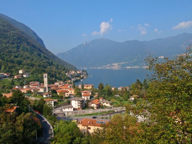 01 das hübsche Osteno(372m) am Südostufer des Lago di Lugano.