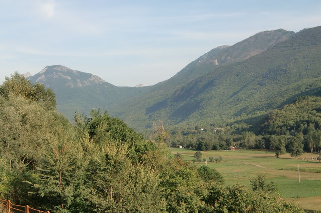 Die Passhöhe vom Val Stura aus gesehen