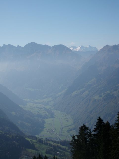 Rosenhorn, Mittelhorn und Wetterhorn im Hintergrund
