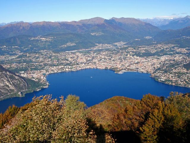 unglaubliche Aussicht auf Lugano.