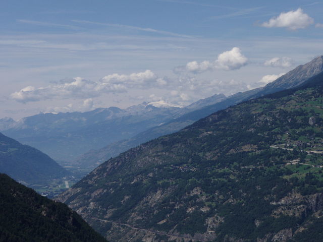 Schöner Ausblick Richtung Rhonetal