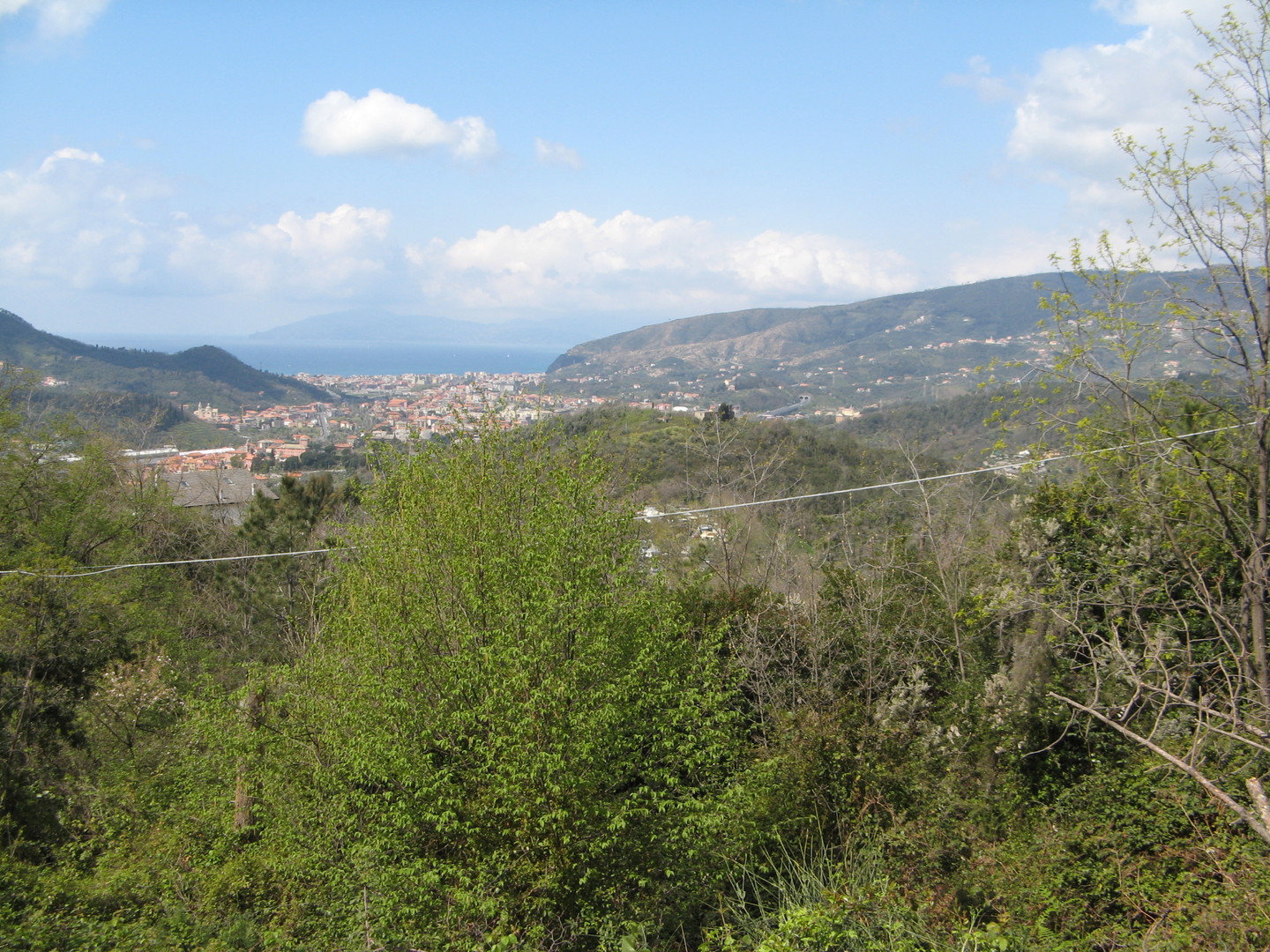 Blick zurück nach Sestri Levante