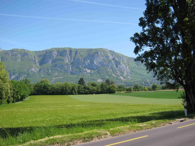 Mont-Saleve von Croix de Rozon aus gesehen