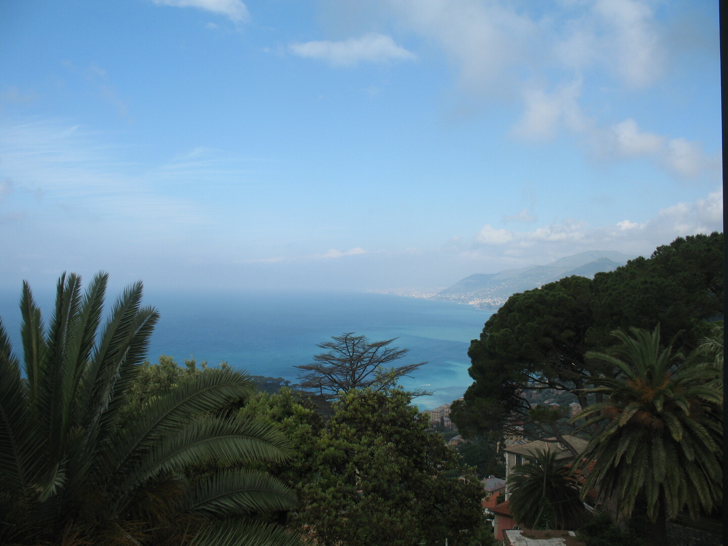 Blick auf den  Golf von Genua...