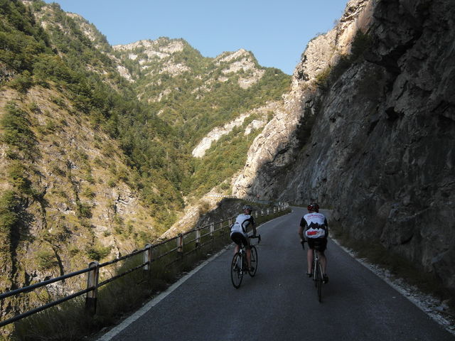Am Ausgang der Elva-Schlucht Richtung Colle Sampeyre.