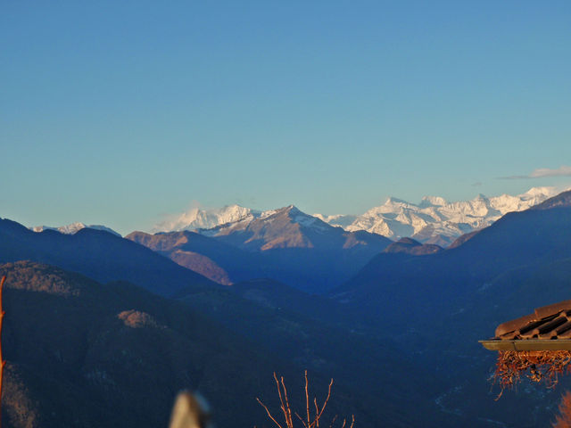 Locarno Runde, Cardada, Blick auf Monte Rosa und Walliser 4000er, 8.12.11.