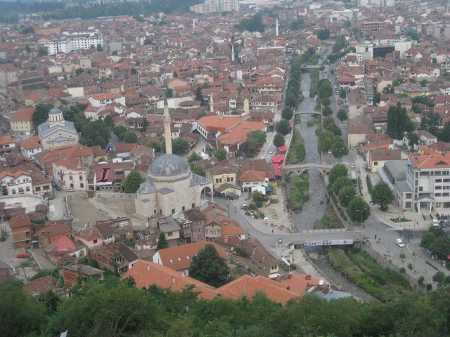 Blick auf die Altstadt von Prizren