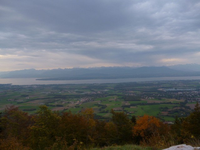 Sicht von der Contour du Rocher, Richtung Genfersee