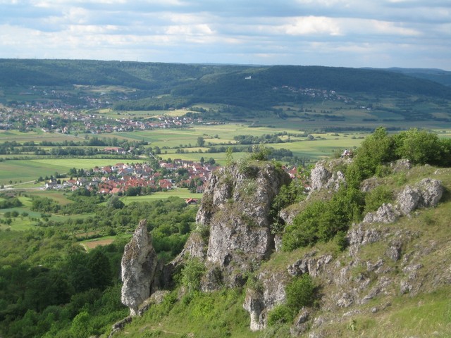 Blick vom Walberla Richtung Vexierkapelle Reifenberg