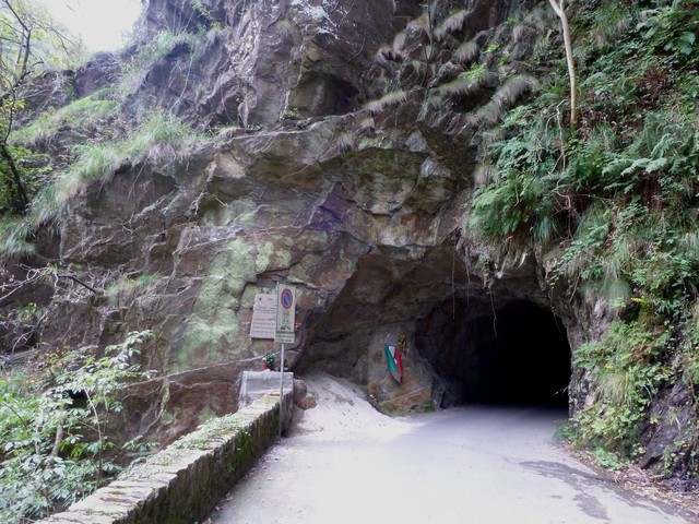 Das Tunnelloch auf der Rückfahrt
