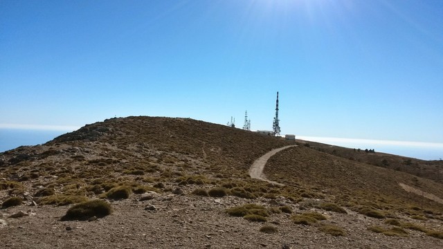 Am Gipfel der Sierra de Lújar.