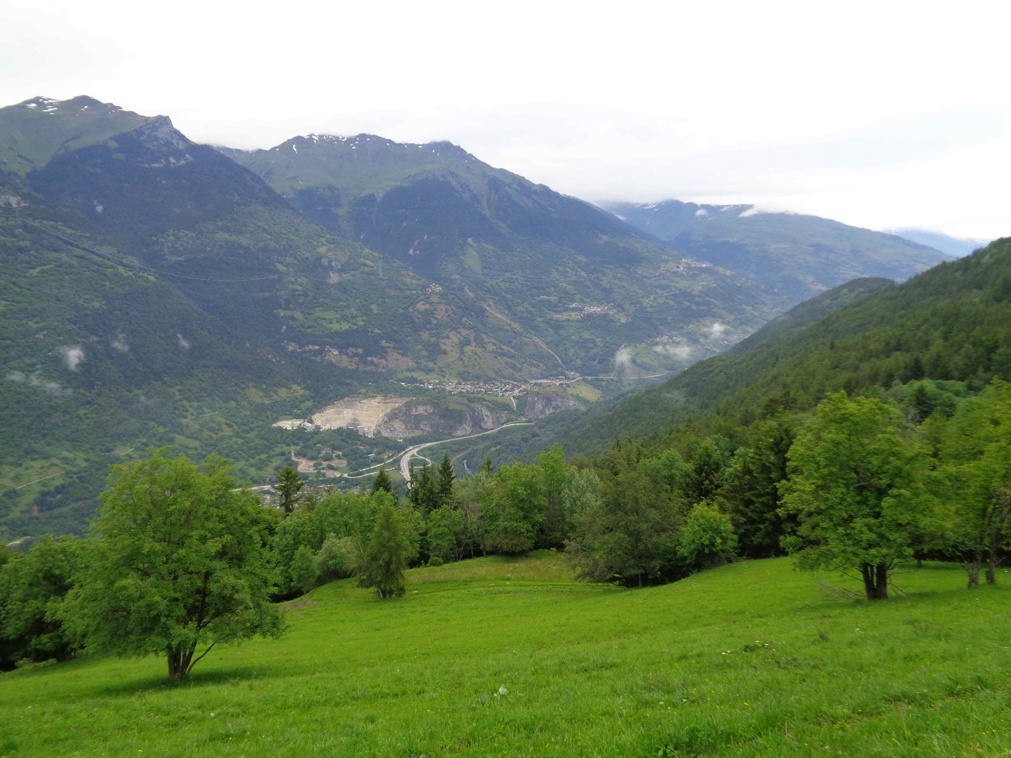 Blick ins Tal der Isère.