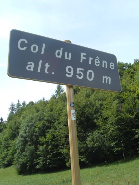 Passschild vom Col du Frene 