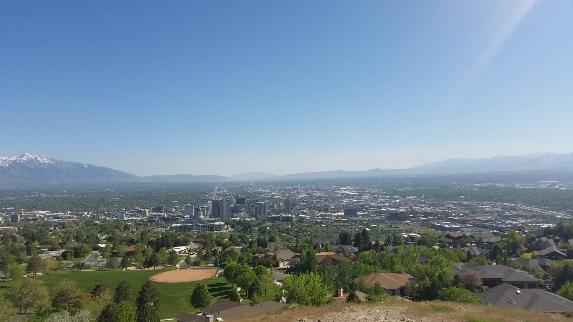 Blick über das Salt Lake Valley.